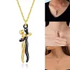 💕Collier pendentif et boucles d'oreilles pour couple &eacute;treignant