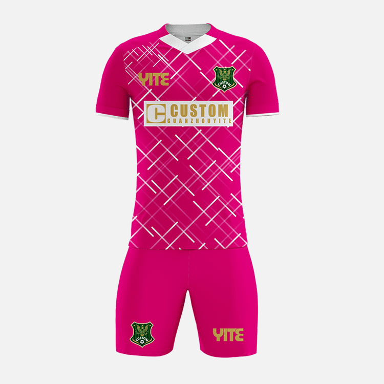 YITE | YTZQ051-Pink  And White Soccer Uniforms