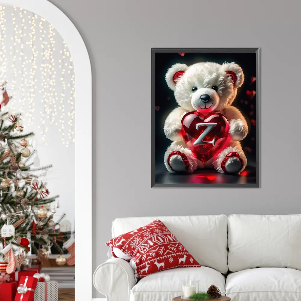 Diamond Painting - Full Square Drill - Bear Love Z(Canvas|35*45cm)
