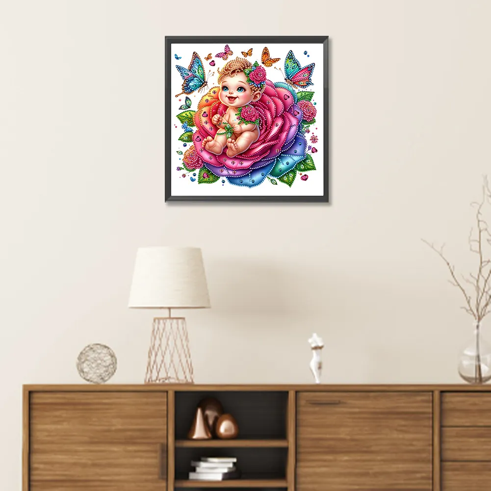 Diamond Painting - Partial Special Shaped Drill - Rose Child(Canvas|30*30cm)