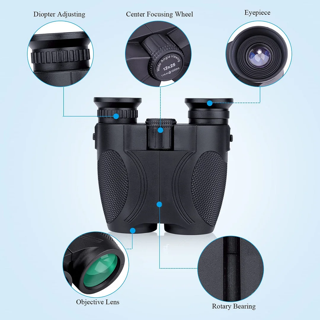 BEBANG 10X50 Binoculars for Adults,Compact Binoculars with Low Light Vision, Powerful Binoculars for Bird Watching Hunting