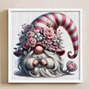 Flower Gnome-18CT Stamped Cross Stitch 30*30cm/11.81*11.81in