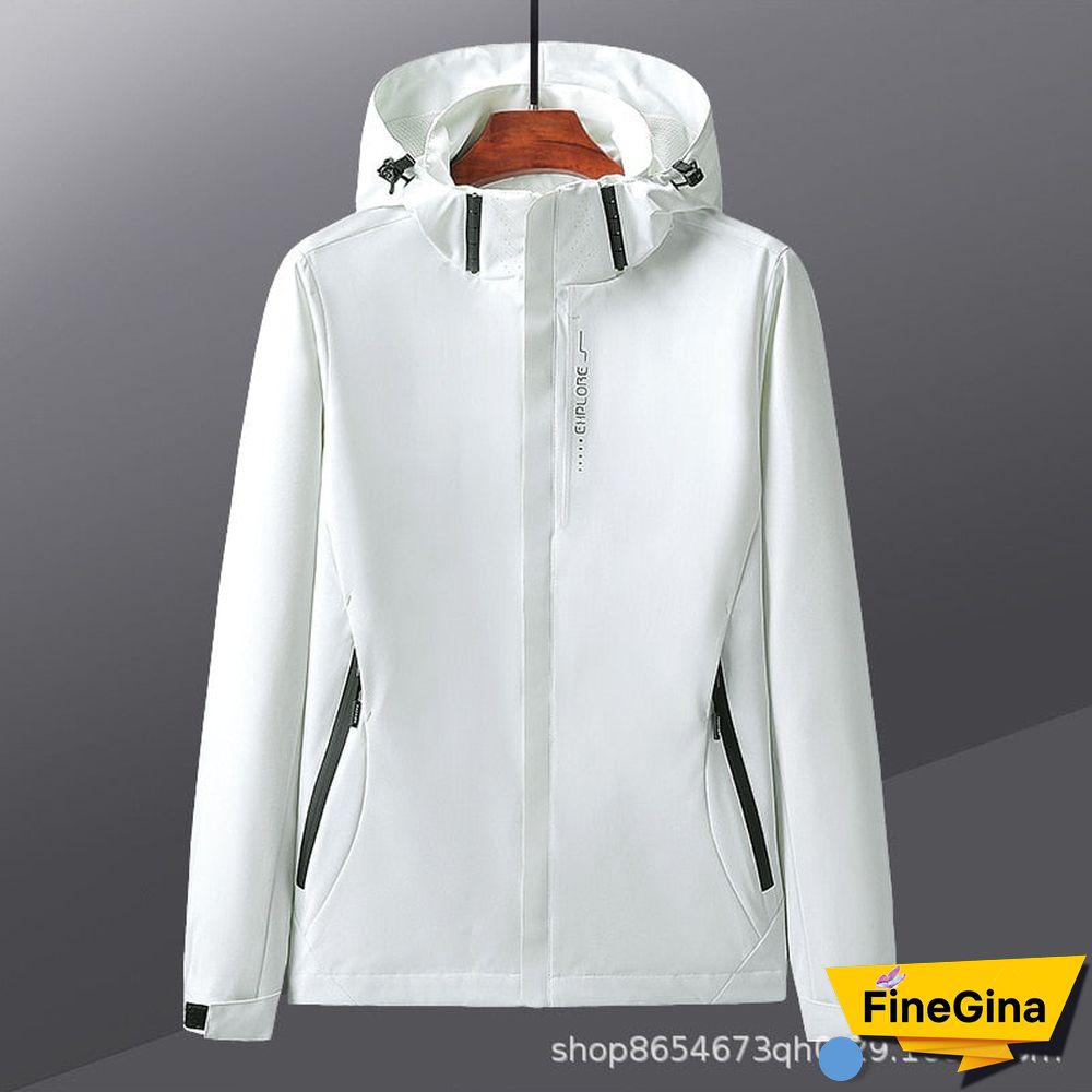 Men Women Windproof Waterproof Outdoor Sports Jacket Spring Autumn Thin Windbreaker Male Female Climbing Hiking Cycling Jackets