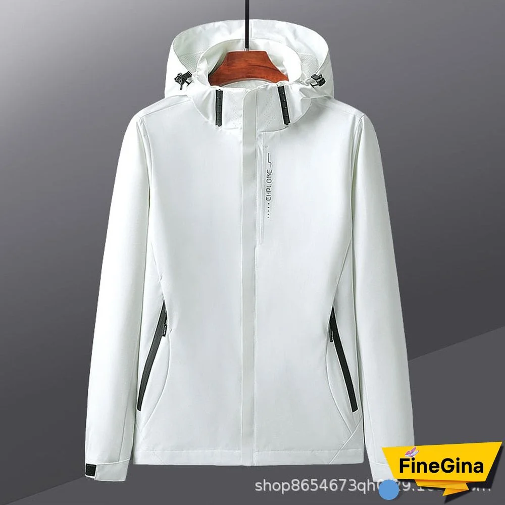 Men Women Windproof Waterproof Outdoor Sports Jacket Spring Autumn Thin Windbreaker Male Female Climbing Hiking Cycling Jackets