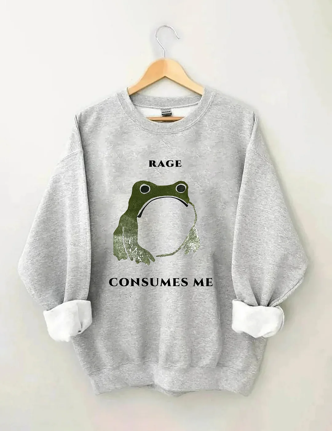 Rage Consumes Me Frog Sweatshirt