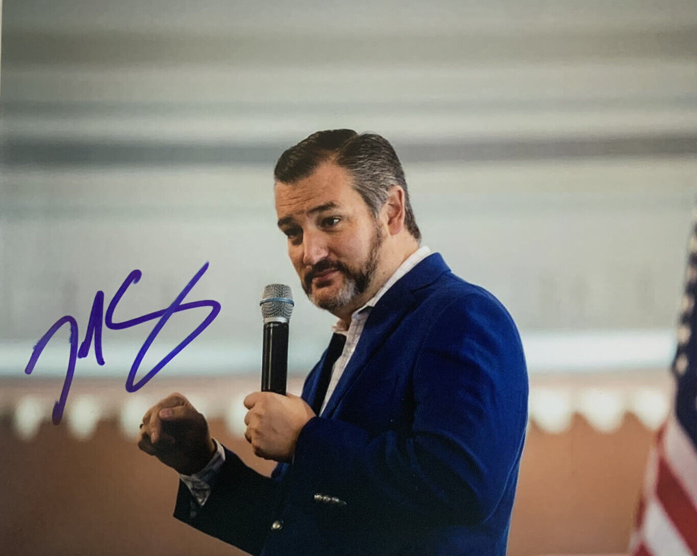 TED CRUZ HAND SIGNED 8x10 Photo Poster painting TEXAS SENATOR AUTHENTIC AUTOGRAPH TRUMP COA