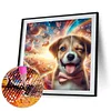 Diamond Painting-DIY Full Round Drill Naughty Dog