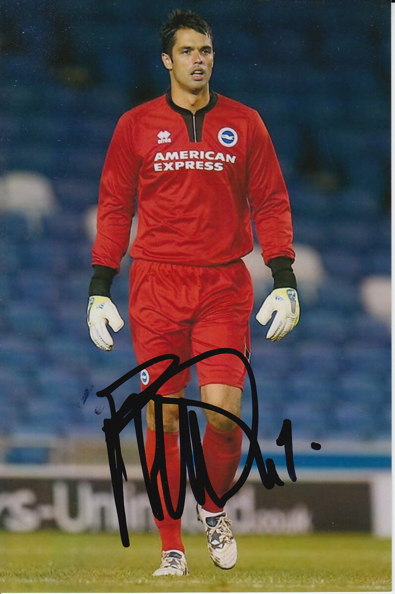 BRIGHTON & HOVE ALBION HAND SIGNED PETER BREZOVAN 6X4 Photo Poster painting 5.