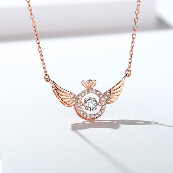 Angel Beating Heart Necklace