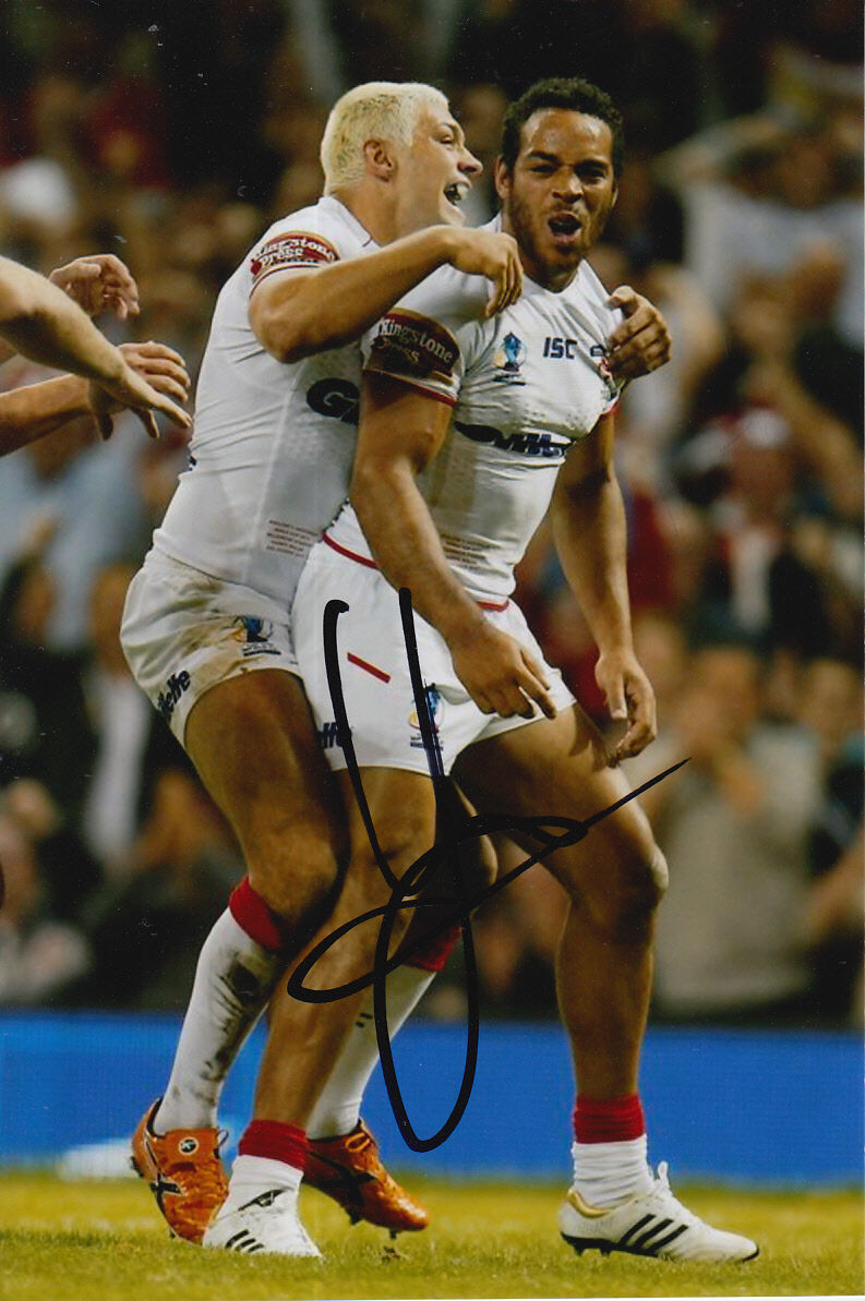 ENGLAND HAND SIGNED LEROY CUDJOE 6X4 Photo Poster painting 1.