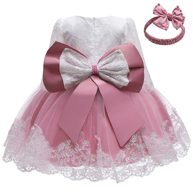 Infant Girls Birthday Dress For Toddlers Christmas Baby Girl Baptism Dresses 1 2 Years Old Birthday Party Vestido Outfits