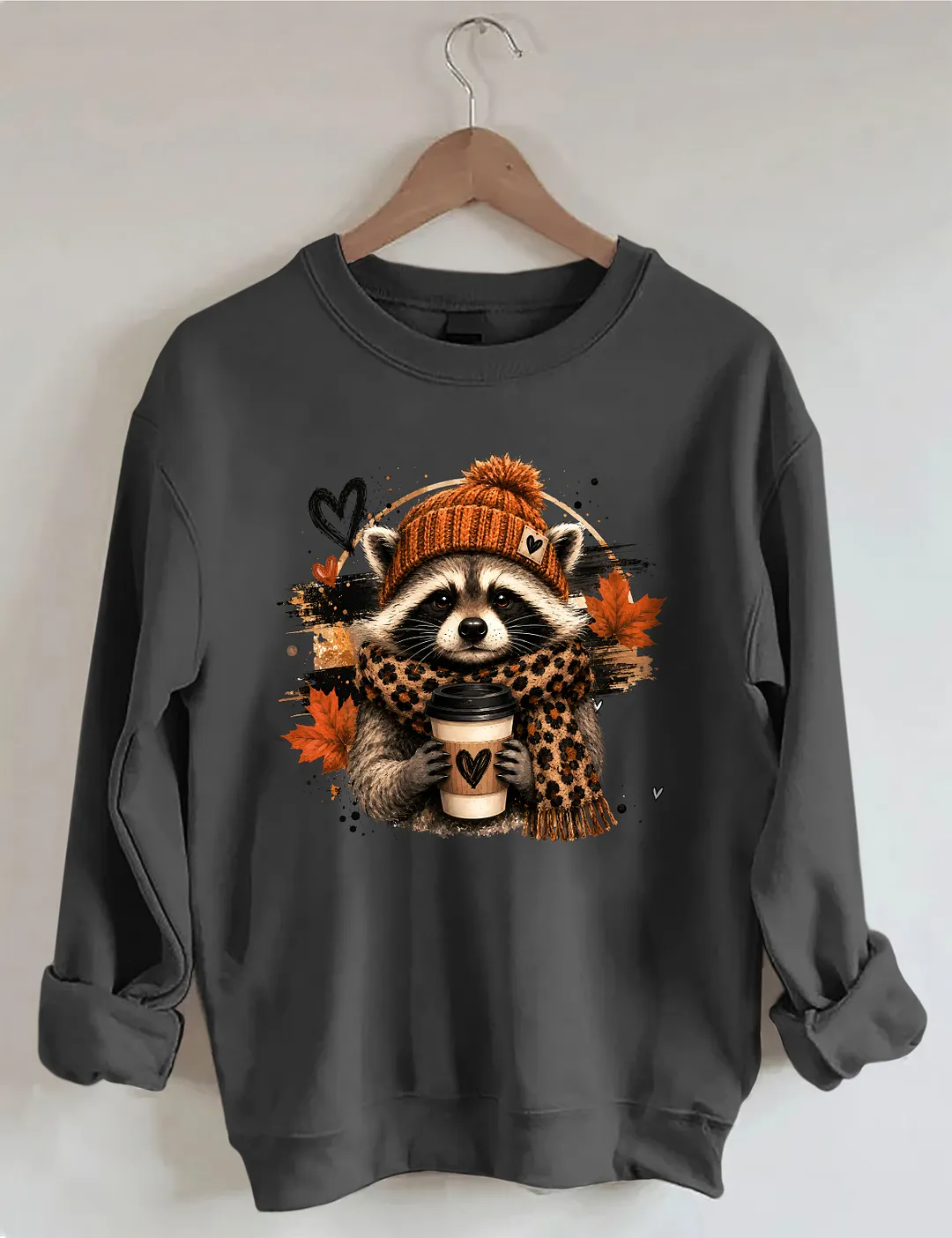 Raccoon Coffee Sweatshirt