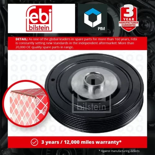 NEW LISTINGCrankshaft Pulley fits RENAULT LAGUNA Mk2 1.8 01 to 07 Belt 8200188912 Febi New Parts