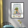 4 Season Window-Summer-14CT Stamped Cross Stitch Kit(29x36cm)