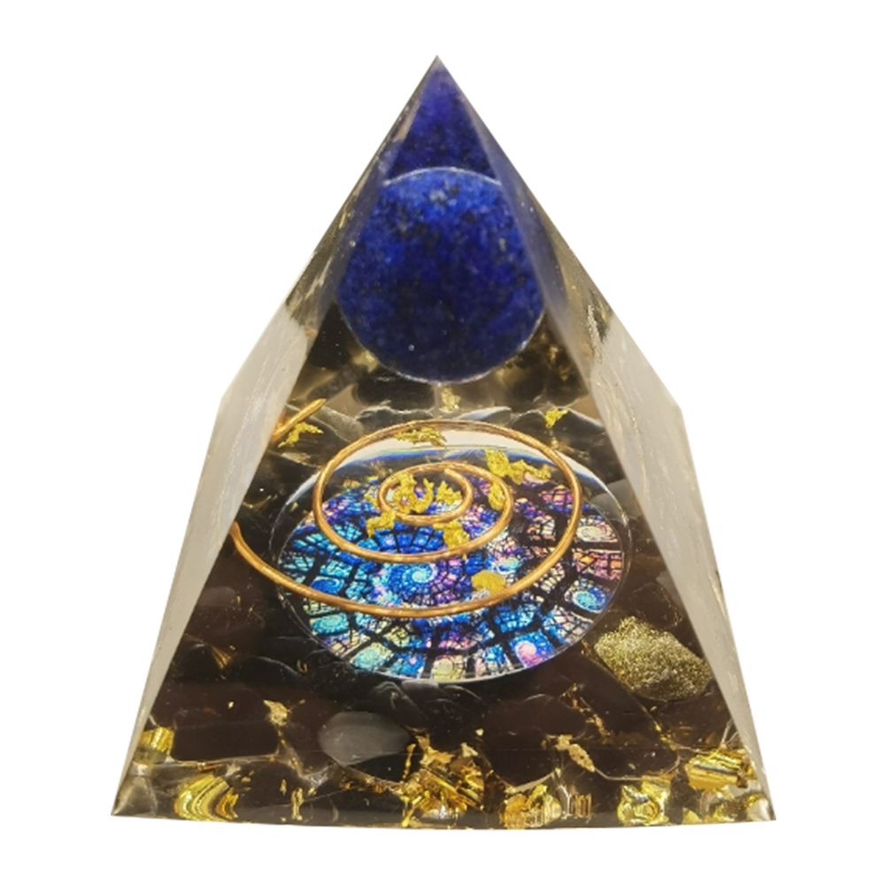 

5cm Natural Orgonite Pyramid Chakra, 501 Original