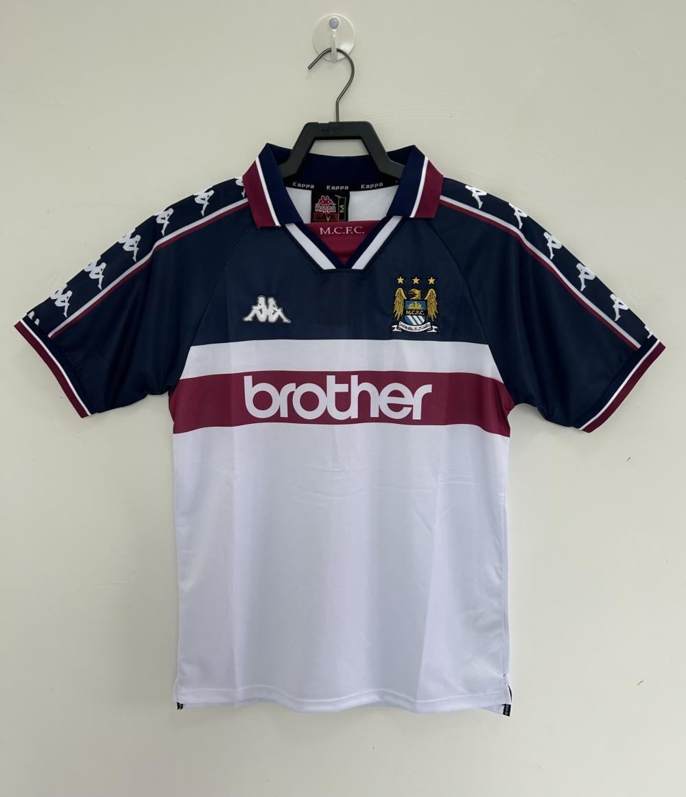 1997-1998 Retro Manchester City Away Football Shirt