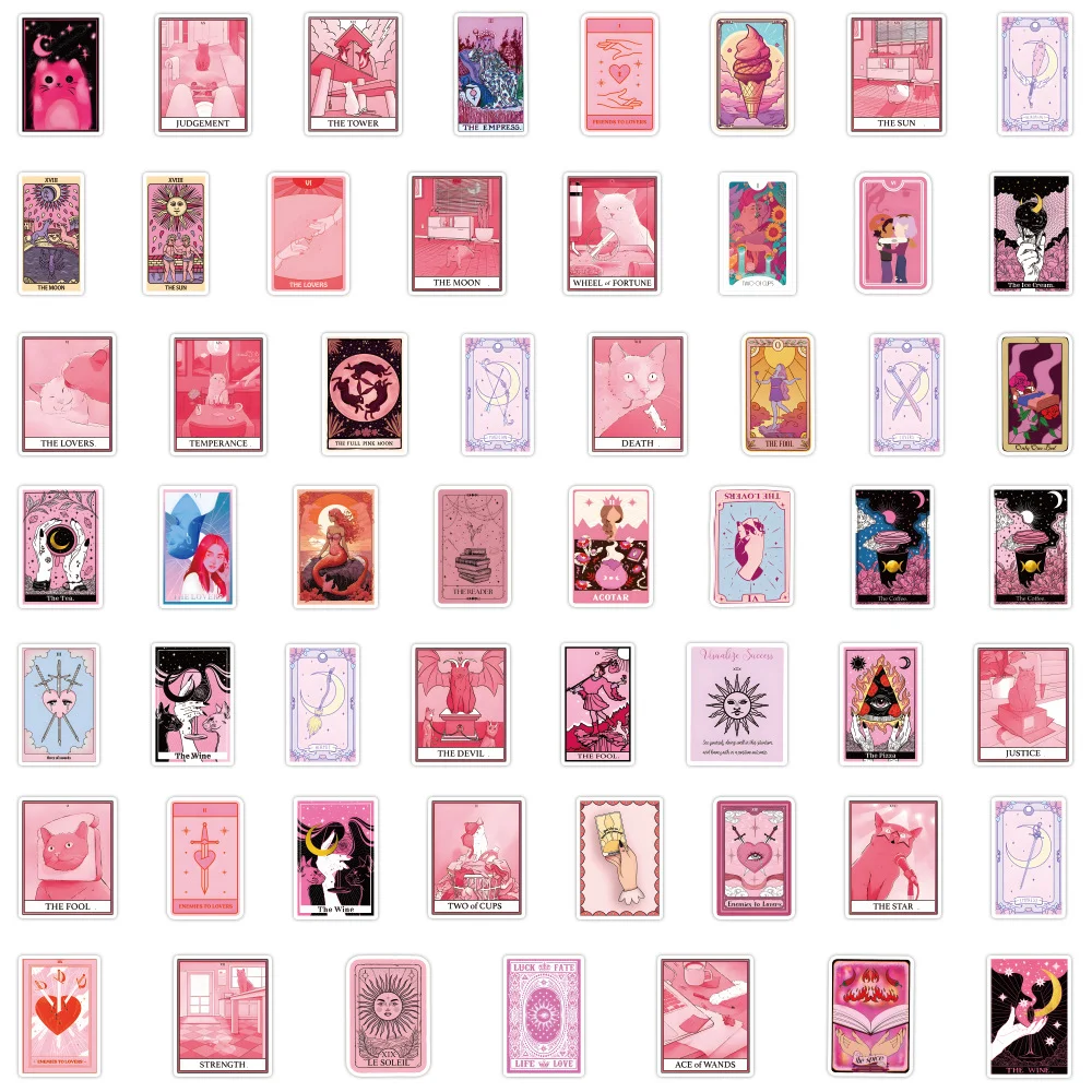 Pink Tarot Myth Magic Stickers