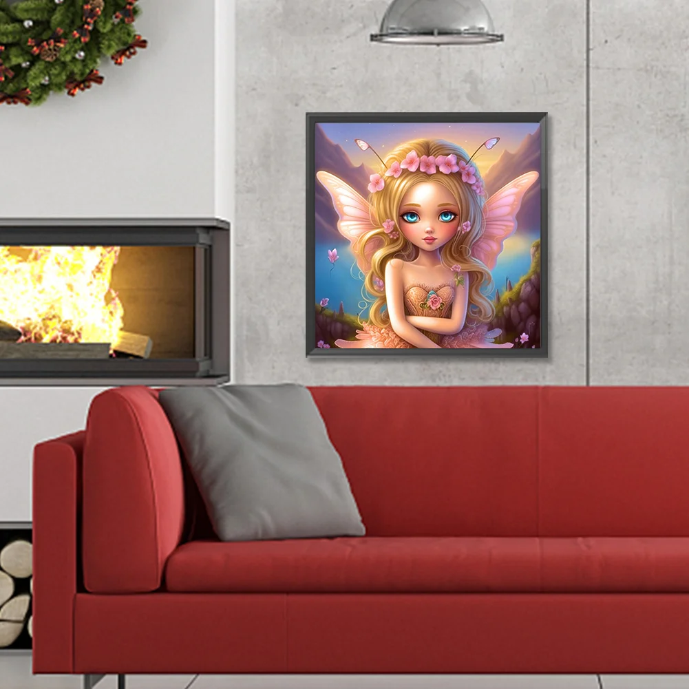 Diamond Painting - Full Round Drill - Elf Girl(Canvas|30*30cm)