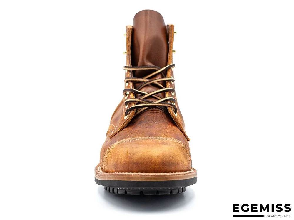 Cow Split Leather Men Boots Comfortable Boots Men Footwear Rubber Ankle Boots Men's Shoes | EGEMISS