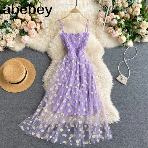boho purple strapless Sleeveless Beach Long Dress Cross Bandage Backless Floral Sexy Club Dresses A LIne Vestido