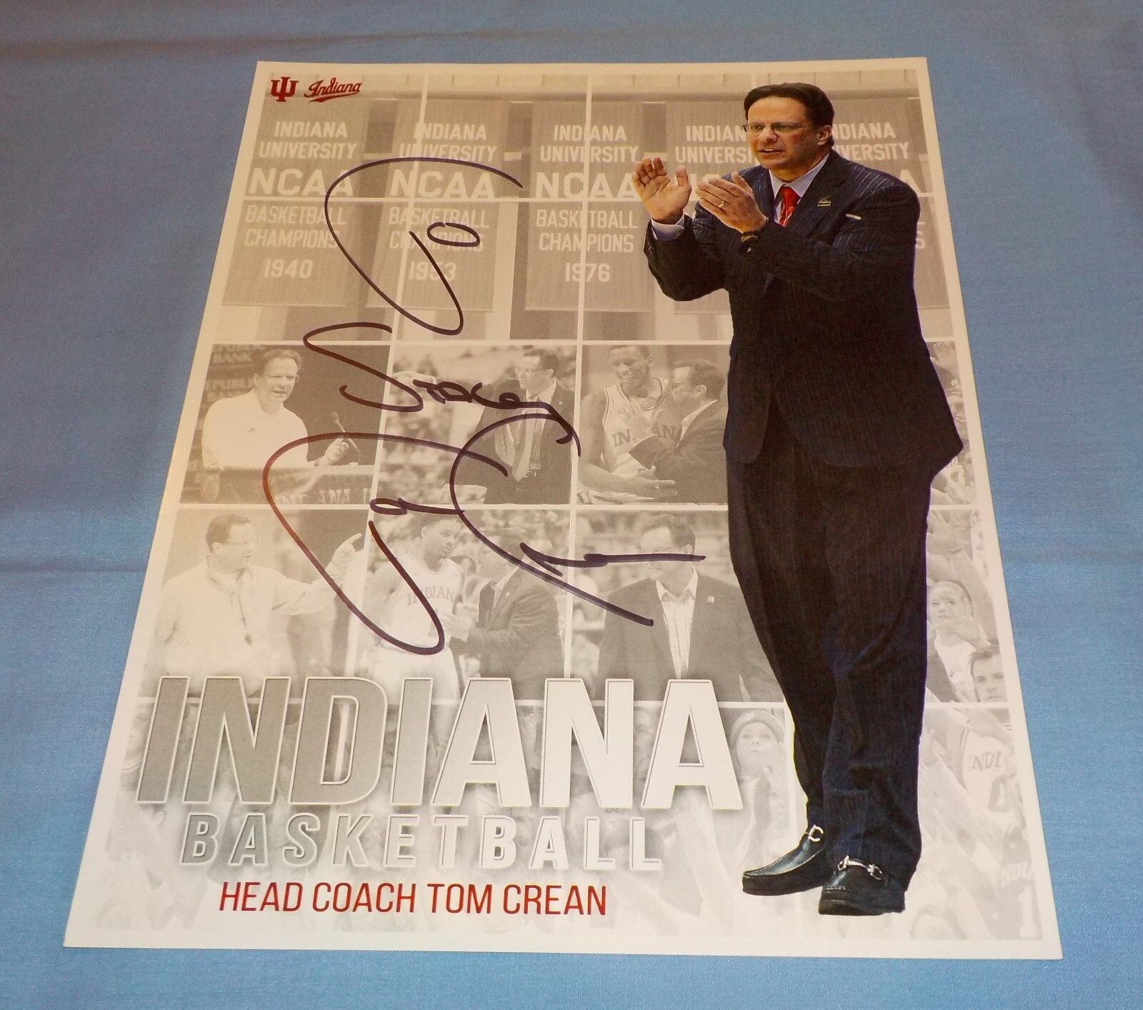 Indiana Hoosiers Coach Tom Crean Signed Autographed 8 1/2x11 Photo Poster painting C