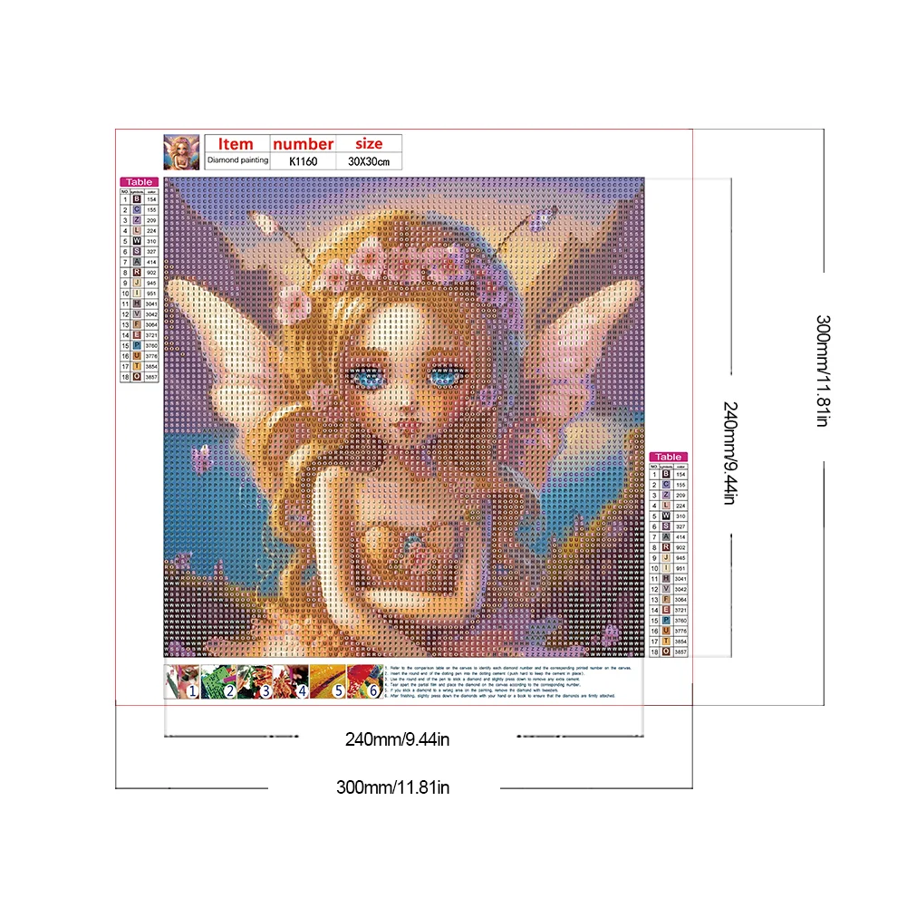 Diamond Painting - Full Round Drill - Elf Girl(Canvas|30*30cm)