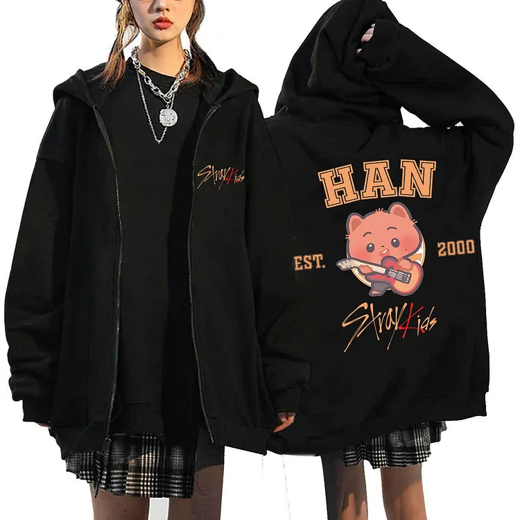Stray Kids Skzoo Zip-Up Hoodie