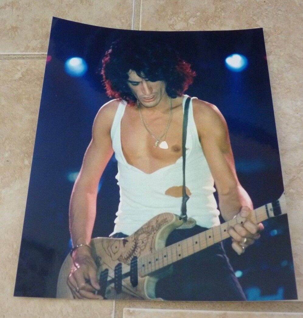 Joe Perry Aerosmith Guitar Player Color 8x10 Promo Photo Poster painting