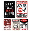 (Multi Style)Warning Sign - Metal Tin Signs(8*12Inch)