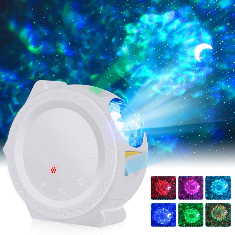 

LED Starry Sky Moon Cloud Bluetooth-Bluetooth Laser Projector Night Light, White, 501 Original