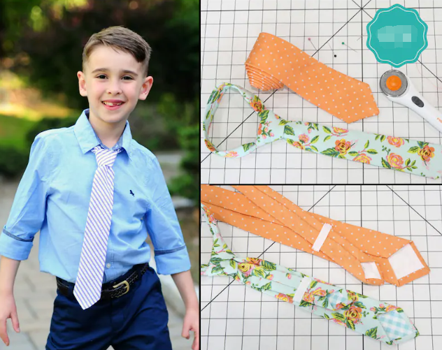 DIY Adjustable Tie Sewing Template - With Instructions