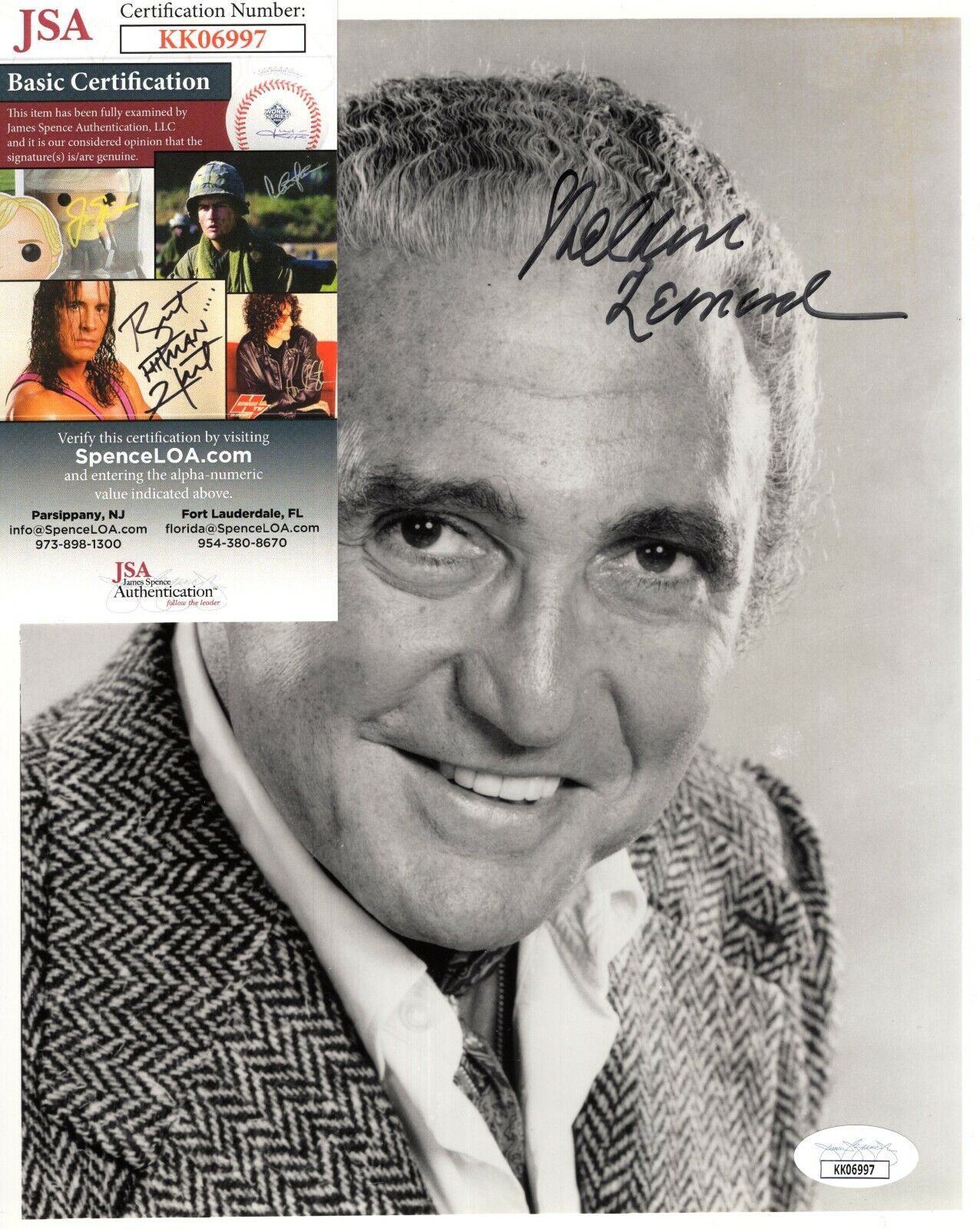 Sheldon Leonard Actor Hand Signed Autograph 8x10 Photo Poster painting with JSA COA