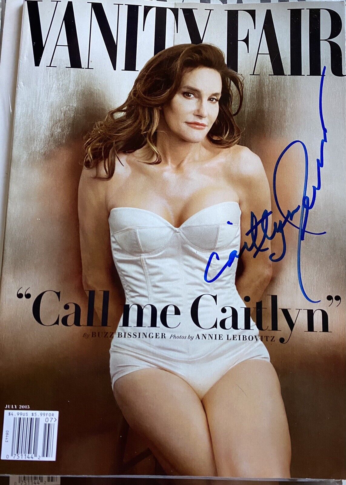 Caitlyn Jenner Signed Autographed Vanity Fair Magazine Transgender Sexy Rare