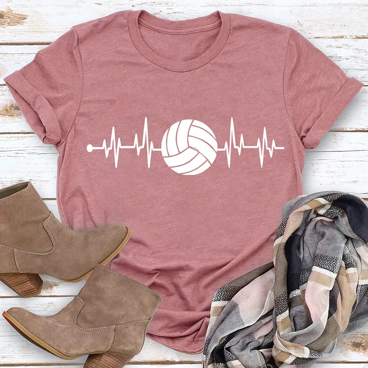 Volleyball Heart rhythm T-Shirt Tee -07380-Annaletters