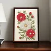 Diamond Painting-DIY Sparkling Special Shaped Pearl Drill White and Red Daisies(30x40cm)