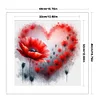 Love Poppy-11CT Stamped Cross Stitch 40*40cm/15.75*15.75in