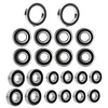 AMK 22pcs TRX4M Ball Bearings Kit, 1/18 RC Steel Rubber Sealed Bearing Kit for TRX4M Bronco Defender 1/18 RC Crawler Car Upgrade Parts