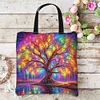 Colorful Tree Of Life-11CT DIY Stamped Cross Stitch Shopping Bag 40*40cm/15.75*15.75in