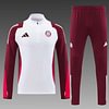Joyfball 2024/2025 Bayern Munich Half-Pull Training Suit Red and white Football Shirt 1:1 Thai Quality