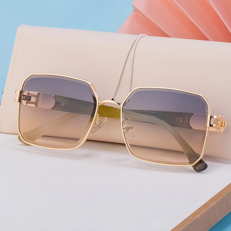 Casual Vacation Solid Color Pc Square Full Frame Women’s Sunglasses