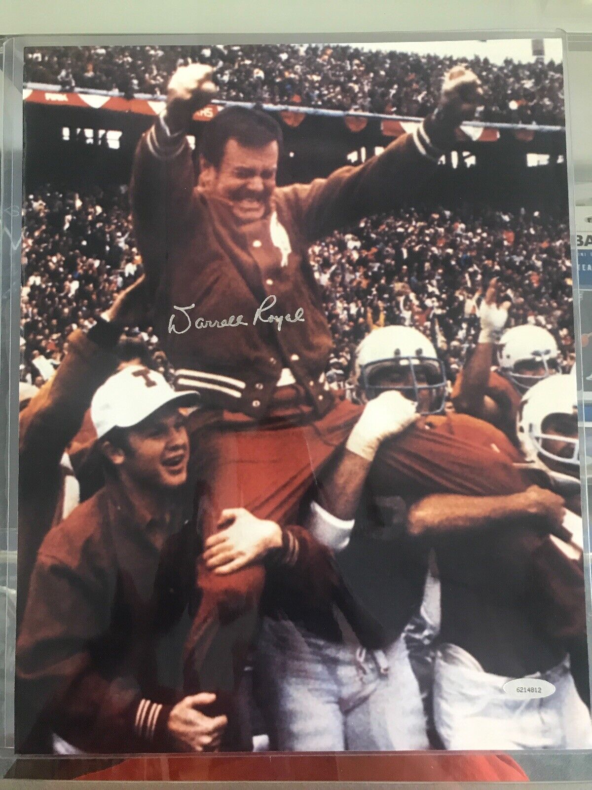 Darrell Royal Signed 11x14 Texas Longhorn In Person Tristar Authentic Deceased F