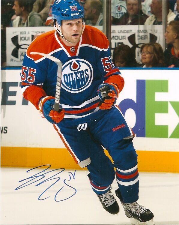 Edmonton Oilers Ben Eager Autographed Signed 8x10 Photo Poster painting COA