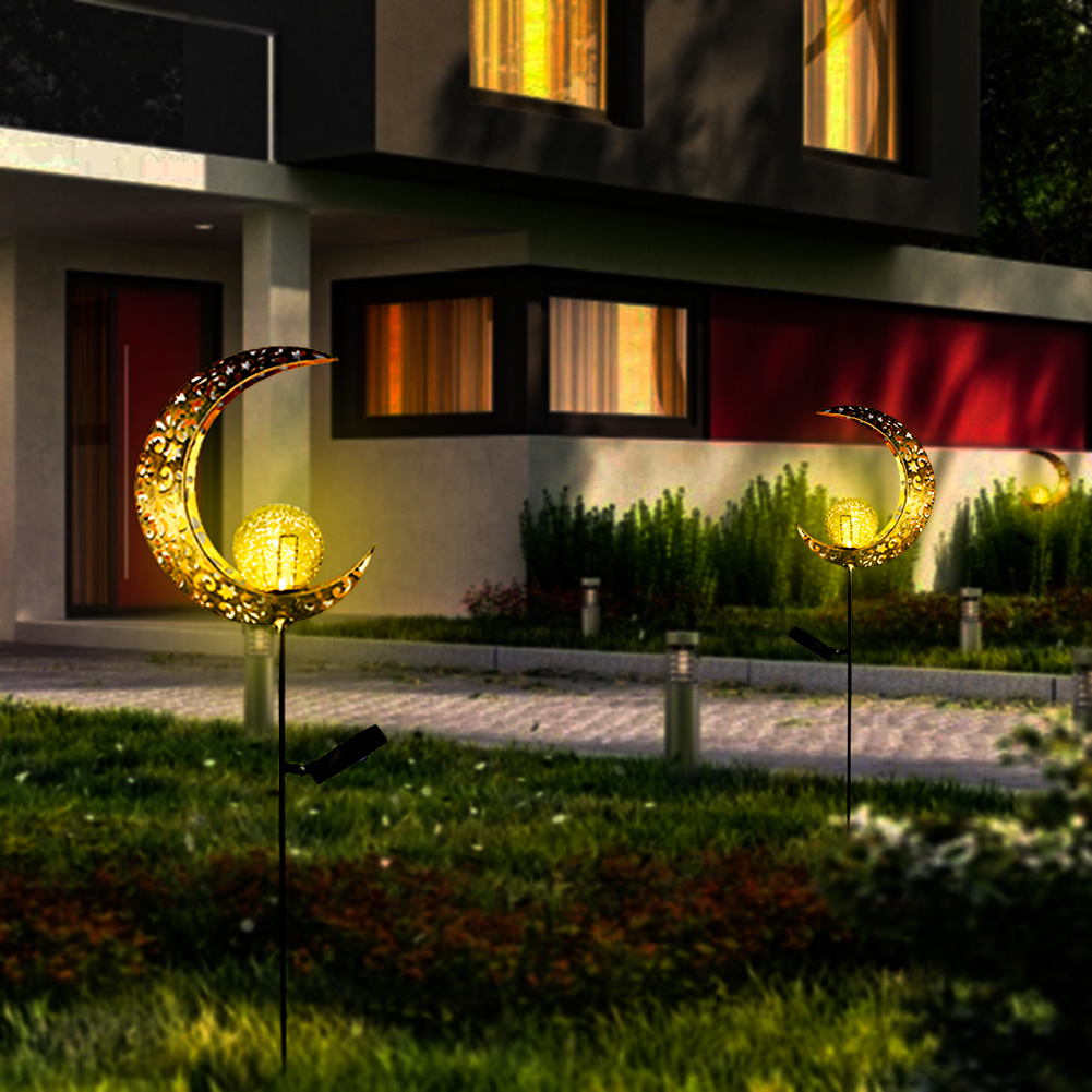 

LED Solar Metallic Gold Hollow Stakes-Lanscape Lawn Light, Fire, 501 Original