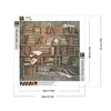 Bücherregal - Rundbohrer Diamant Malerei - 40 * 40cm