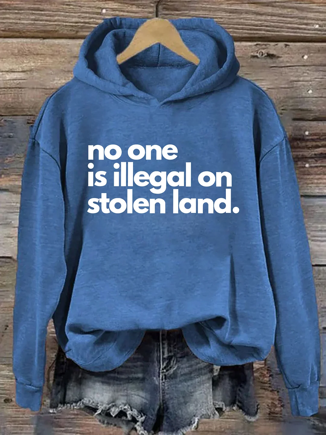 No One Is Illegal On Stolen Land Hoodie