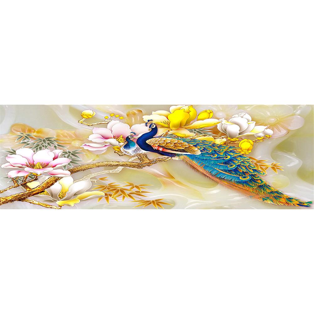 

Yellow Peafowl - Round Drill Diamond Painting - 80*30CM (Big Size), 501 Original