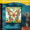 (25x25cm)DIY Pre-Framed 3D Flapping Butterfly Diamond Painting Art Craft Kit Living Room Decor