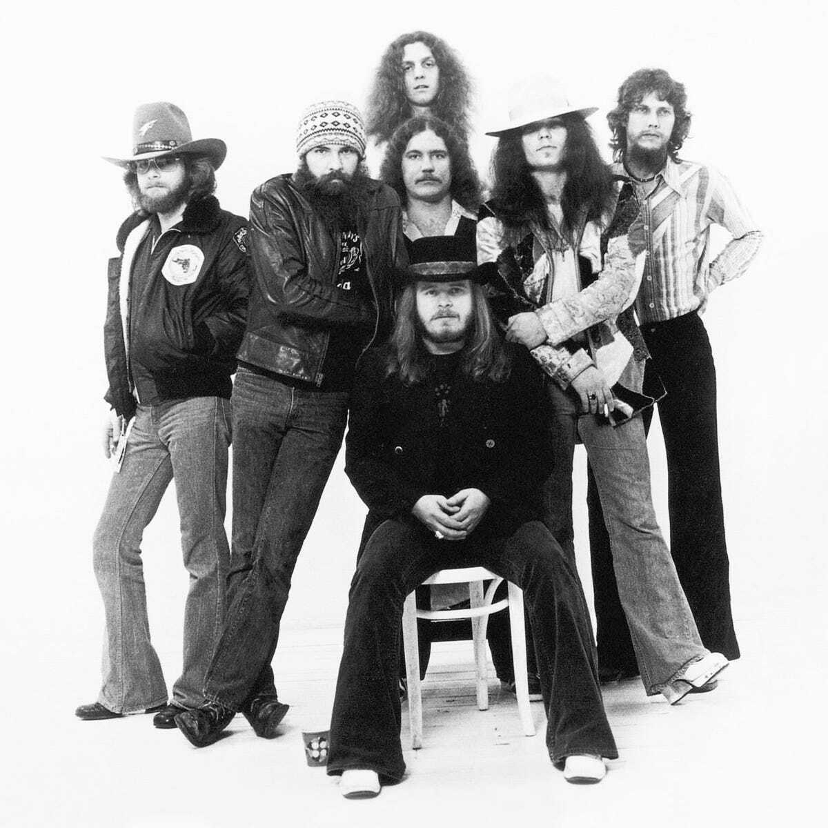 early LYNYRD SKYNYRD 8x10 “ Photo Poster painting!! Ronnie Van Zant!