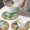 4Pcs set de table en bois colibri - 5d bricolage vaisselle artisanale