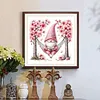 Peach Blossom Gnome-11CT Stamped Cross Stitch 50*50cm/19.69*19.69in tapestrymarket